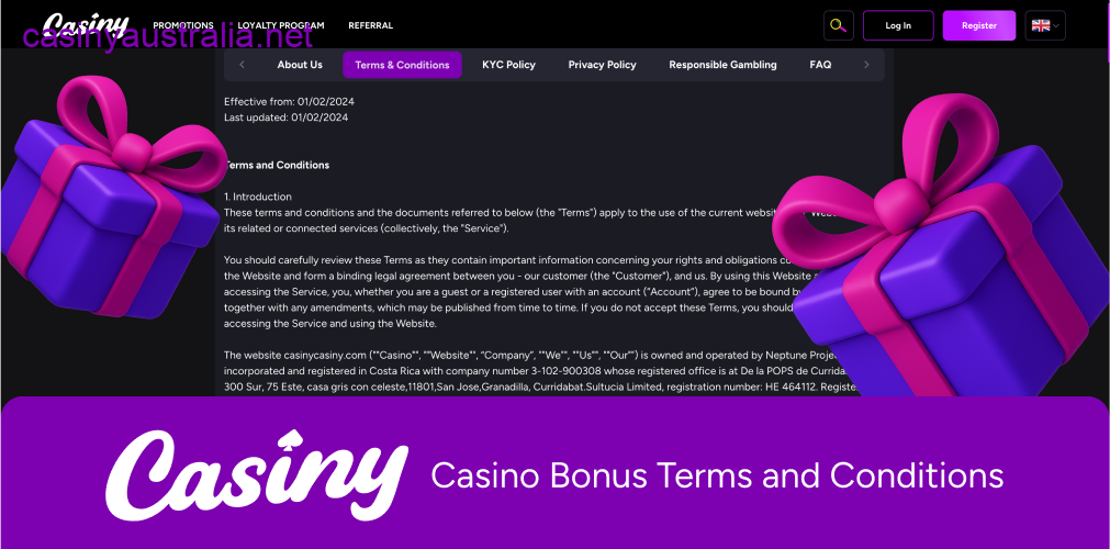 Casino bonus terms conditions rules