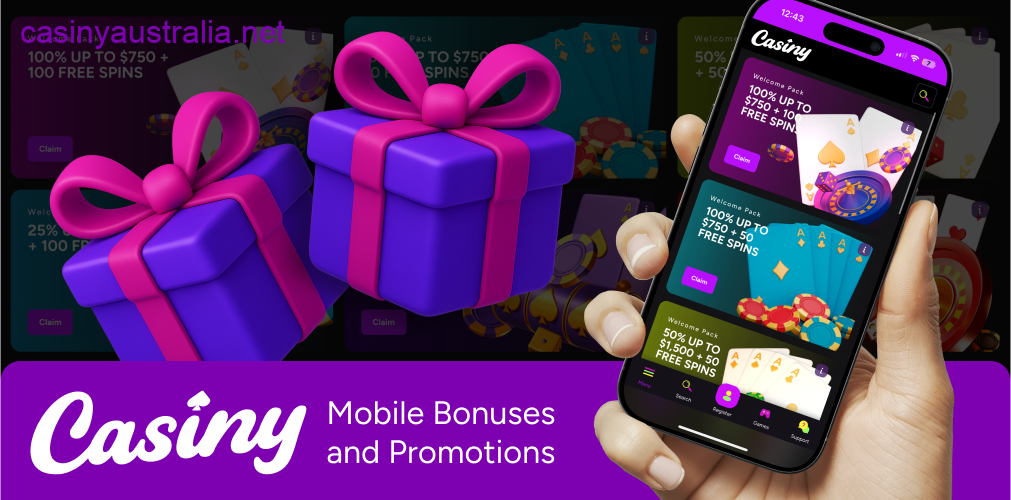 Casiny mobile bonuses promotions offers