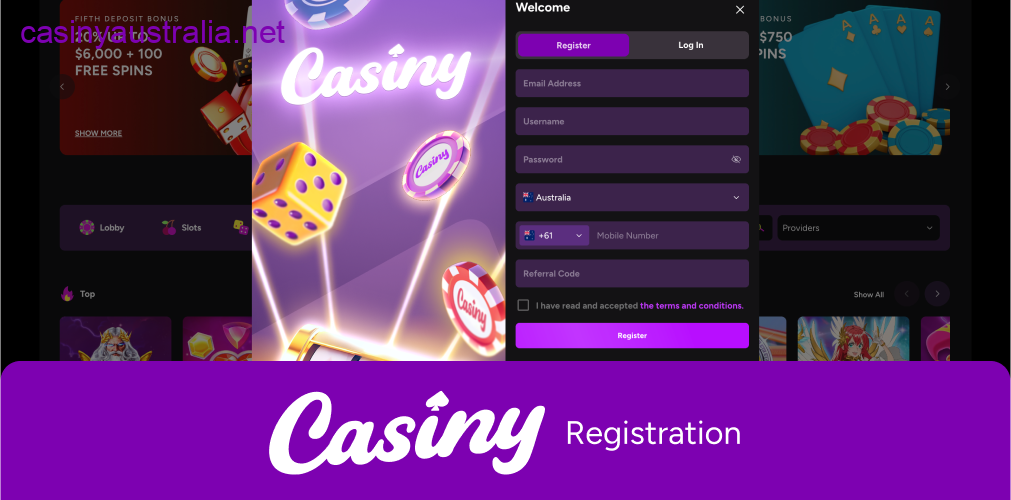 Casiny quick registration process online