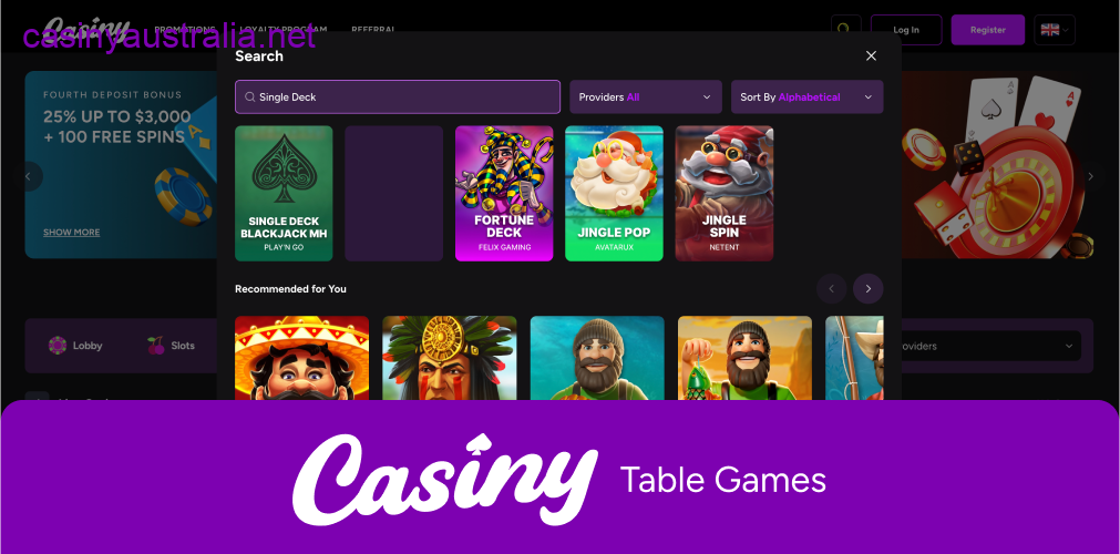 Casiny table games blackjack roulette