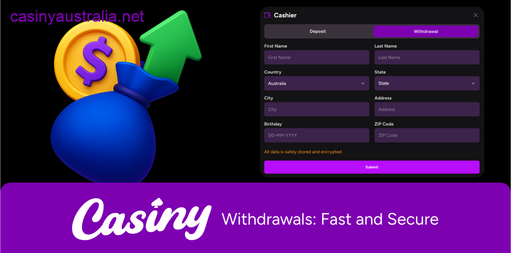 Casiny fast secure withdrawals