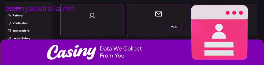 Casiny data collection user info