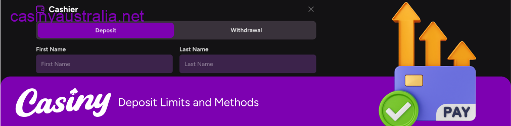 Casiny deposit limits payment methods