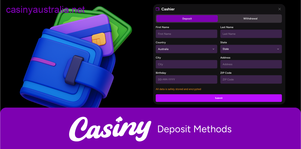 Casiny fast deposit methods options