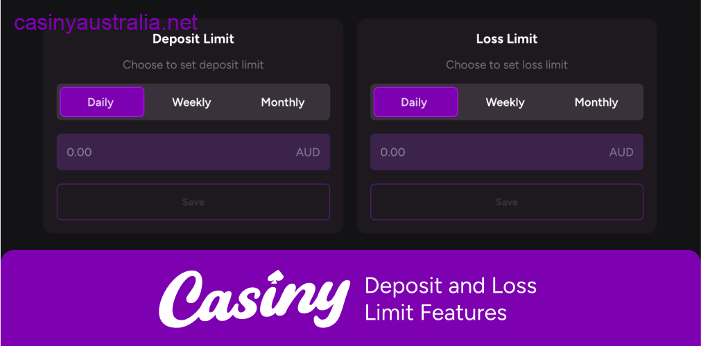 Casiny deposit loss limit tools