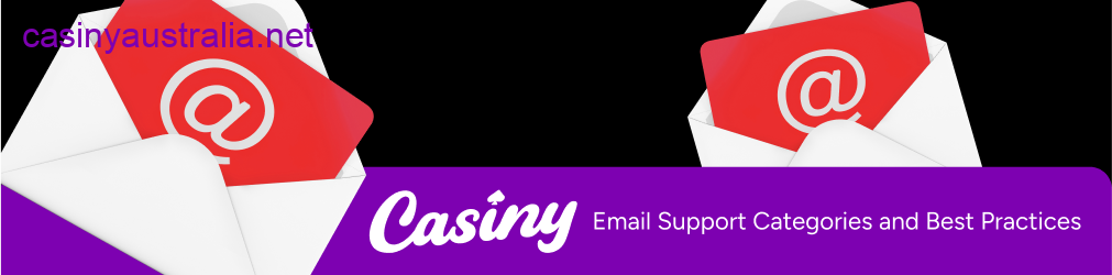 Casiny email support categories guide