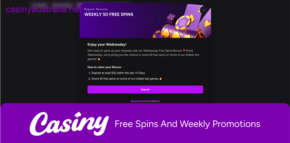 Casino free spins weekly promos