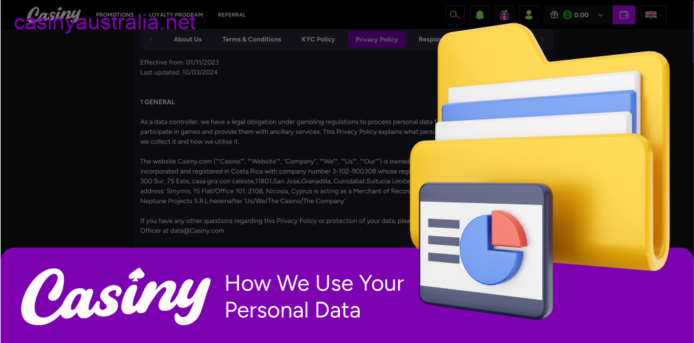 Casiny personal data usage guide