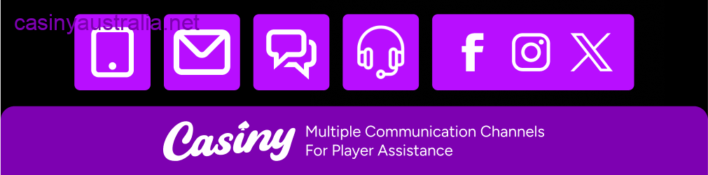 Casiny multiple support communication channels