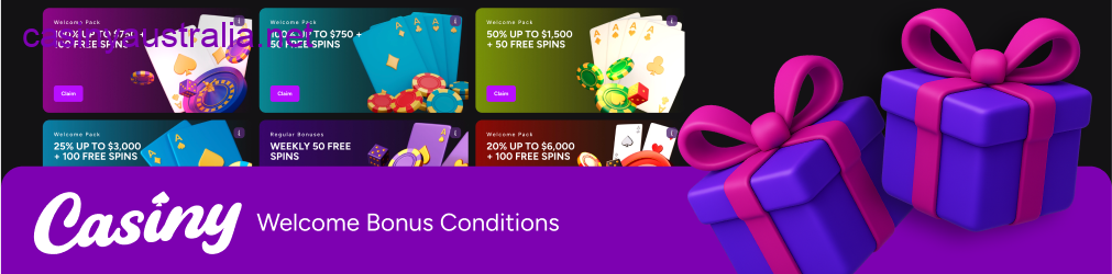 Casiny welcome bonus conditions