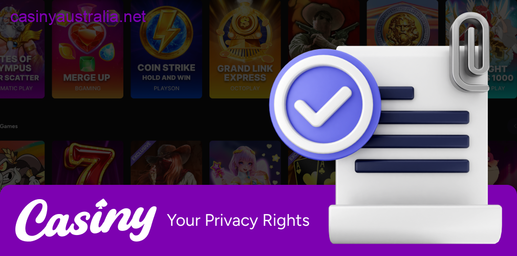 Casiny user privacy rights