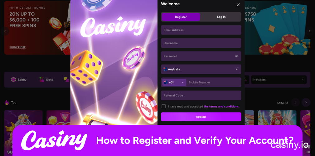 Casiny registration and KYC verification guide