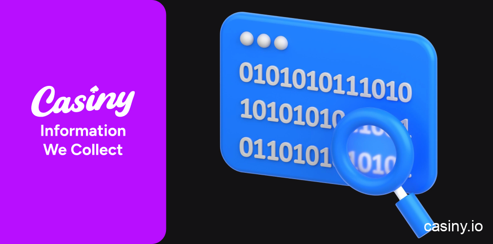 Casiny personal and technical data collected