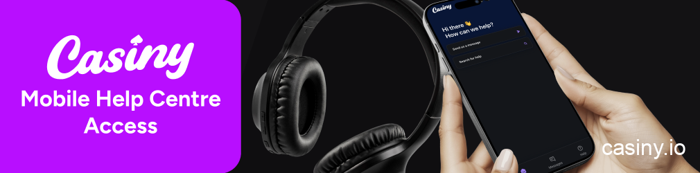 Casiny mobile help centre access