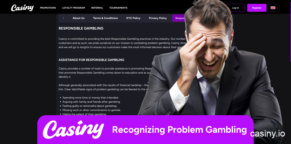 Casiny signs and risks problem gambling