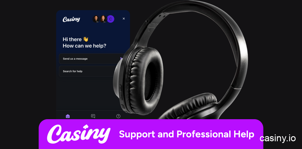 Casiny help lines and professional support